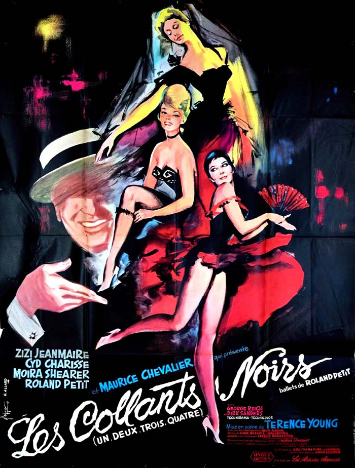 1-2-3-4 ou les collants noirs (1962) vintage movie poster