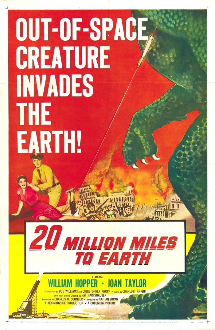 20 Million Miles to Earth (1957) vintage movie poster
