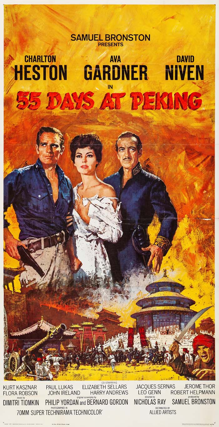 55 Days at Peking (1963) vintage movie poster