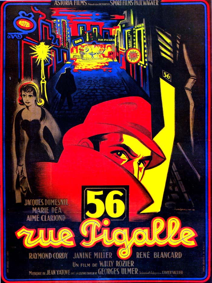 56 Rue Pigalle (1949) vintage movie poster