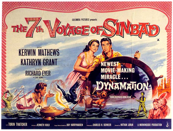 The 7th Voyage of Sinbad (1958) vintage movie poster