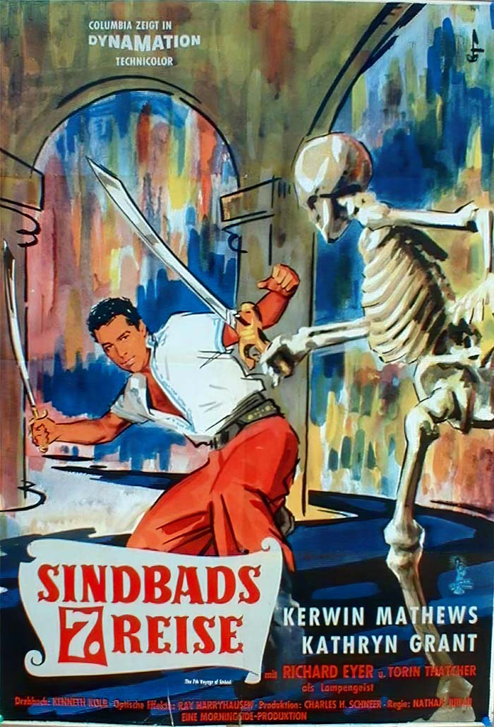 The 7th Voyage of Sinbad (1958) vintage movie poster