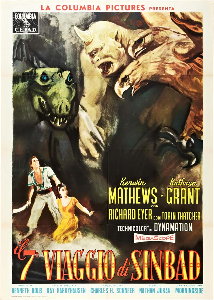 The 7th Voyage of Sinbad (1958) vintage movie poster