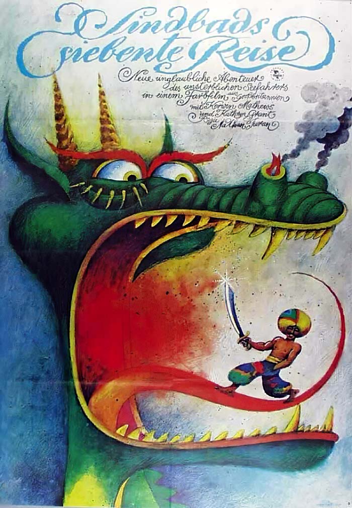 The 7th Voyage of Sinbad (1958) vintage movie poster
