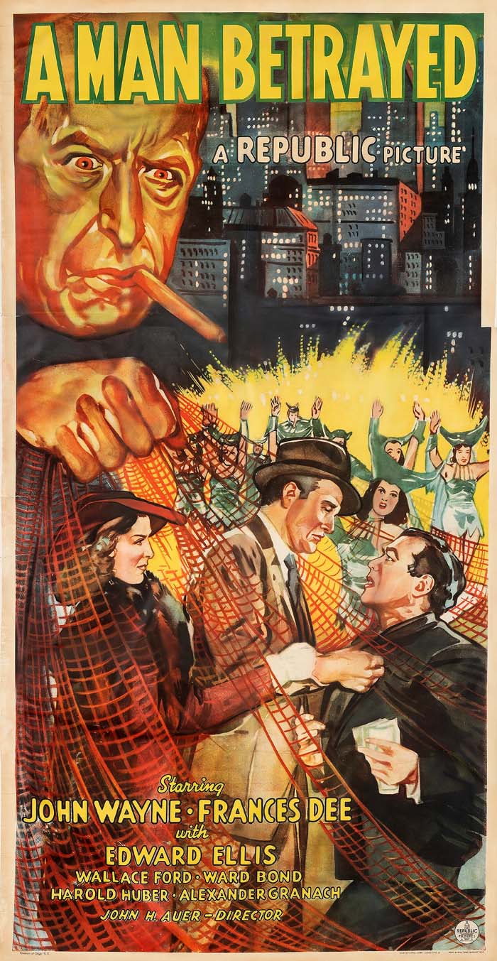 A Man Betrayed (1941) vintage movie poster