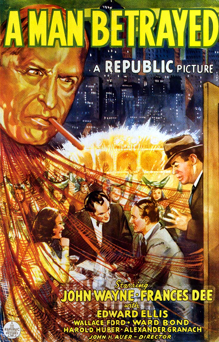A Man Betrayed (1941) vintage movie poster