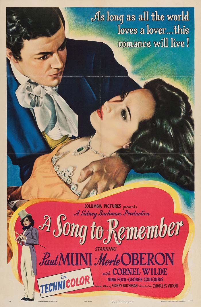 A Song to Remember (1945) vintage movie poster
