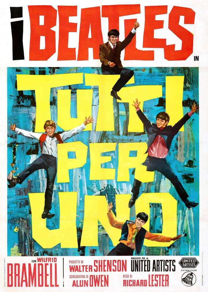 A Hard Day's Night (1964) vintage movie poster