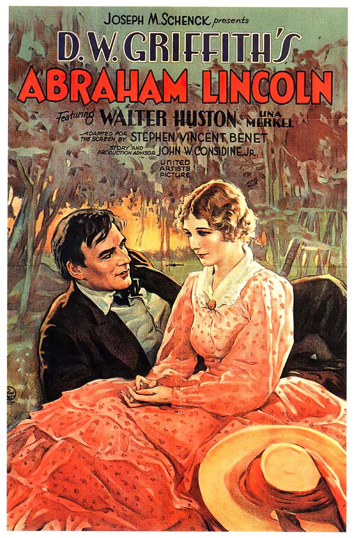 Abraham Lincoln (1930) vintage movie poster