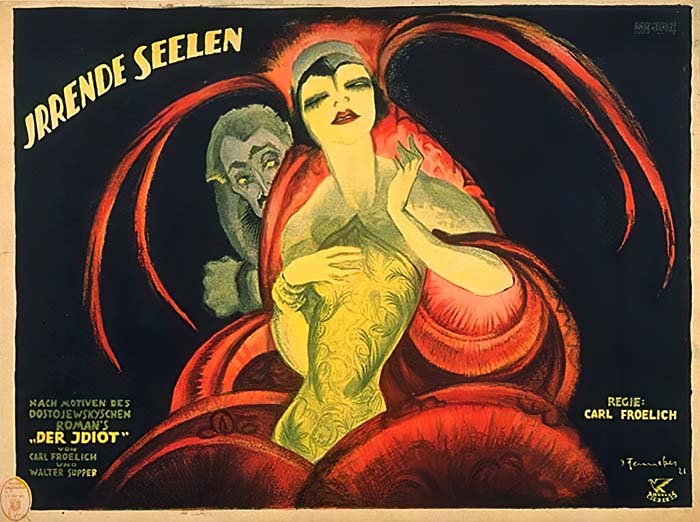 Irrende Seelen (1921) vintage movie poster