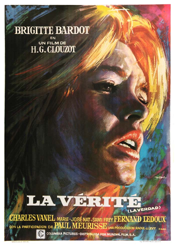 La Vérité (1960) vintage movie poster